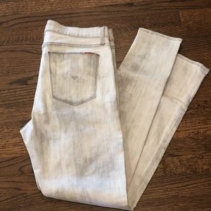 Hudson Jeans! High-Waisted acid wash skinny jeans